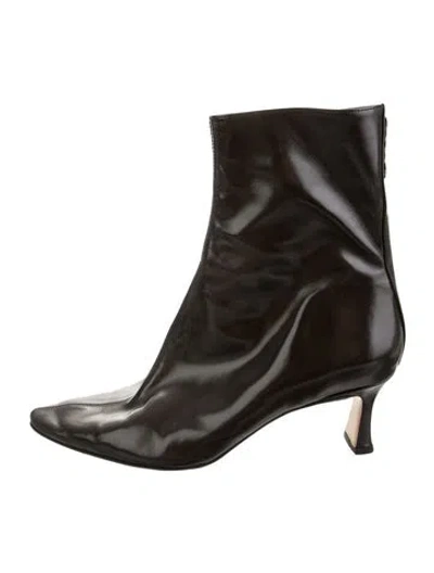 Pre-owned Bottega Veneta Patent Leather Boots In Multicolor