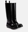 Bottega Veneta Patent Leather Knee-high Boots In Black