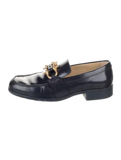 Pre-owned Bottega Veneta Patent Leather Loafers In Brown