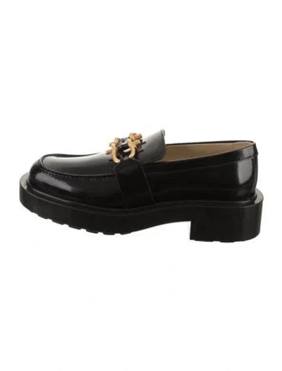 Pre-owned Bottega Veneta Patent Leather Loafers W/ Tags In Black