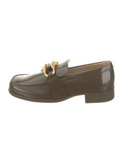 Pre-owned Bottega Veneta Patent Leather Loafers W/ Tags In Brown