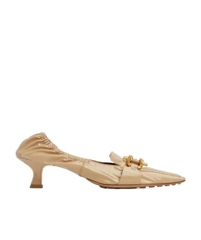 Bottega Veneta Patent Leather Pointed High Heels In Nude | ModeSens