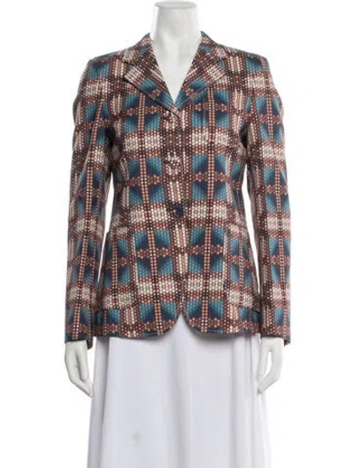 Pre-owned Bottega Veneta Patterned Blazer W/ Tags In Multicolor