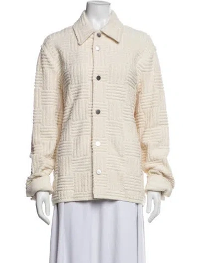 Pre-owned Bottega Veneta Patterned Jacket In Neutrals