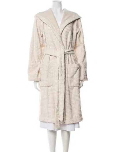 Pre-owned Bottega Veneta Patterned Robe In Neutrals