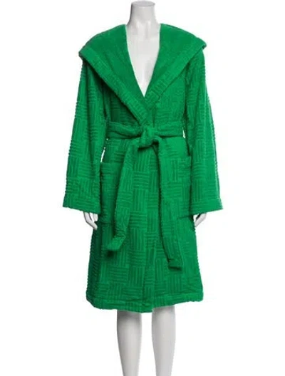 Pre-owned Bottega Veneta Patterned Robe W/ Tags In Green
