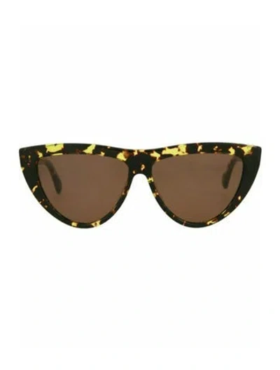 Pre-owned Bottega Veneta Patterned Sunglasses W/ Tags In Brown