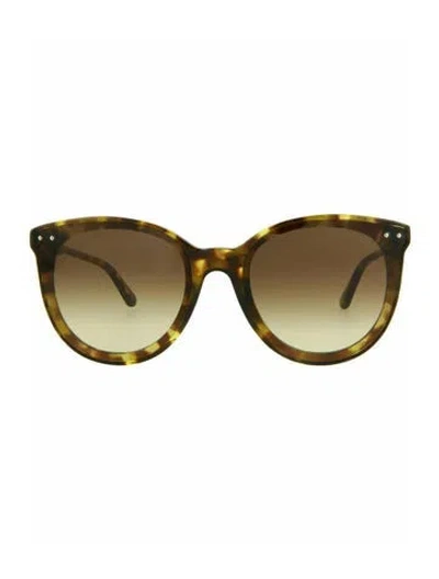 Pre-owned Bottega Veneta Patterned Sunglasses W/ Tags In Brown