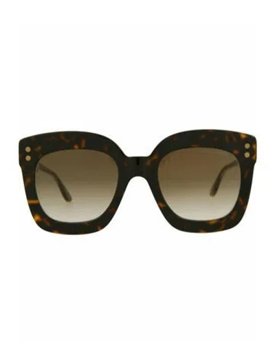 Pre-owned Bottega Veneta Patterned Sunglasses W/ Tags In Brown