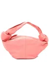Bottega Veneta Peach Calfskin Leather Mini Double Knot Bag (authentic Pre-  Loved) In Pink