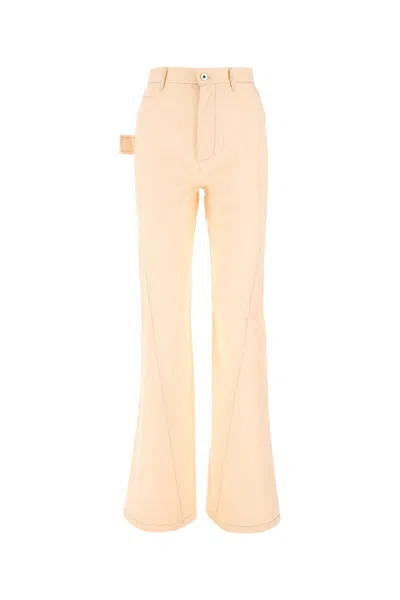 Bottega Veneta Peach Cotton Wide Leg Pant