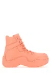 Bottega Veneta 60mm Puddle Bomber Lace-up Boots In Peach