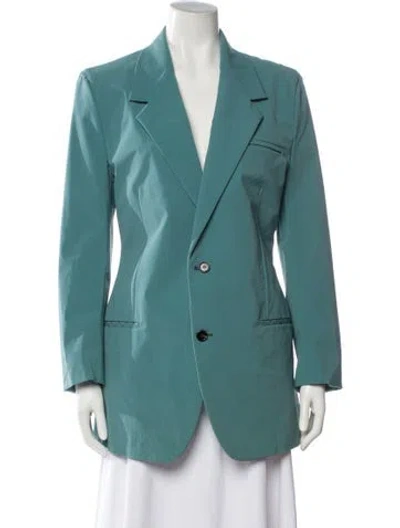 Pre-owned Bottega Veneta Peacoat In Blue