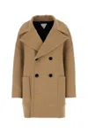 Bottega Veneta Beige Double Breasted Over Coat