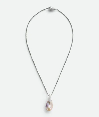 Bottega Veneta Collier Pendentif Pearl In Natural Pink