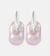 Bottega Veneta Pearl Earrings In Pink