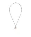 Bottega Veneta Pearl Pendant Necklace In White