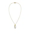Bottega Veneta Pearl Pendant Necklace In Yellow