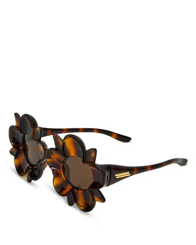 Bottega Veneta Peggy Flower Sunglasses, 40mm In Brown