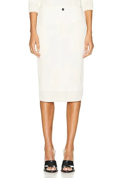 Bottega Veneta Pencil Skirt In Sea Salt