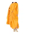 Bottega Veneta Drapiertes Kleid Aus Viskosejersey In Orange
