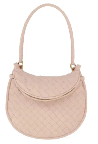 Bottega Veneta Petale Leather Bags In Pink