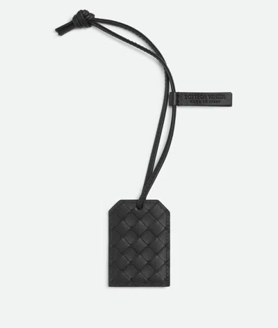 Bottega Veneta Photo Holder On Strap In Black