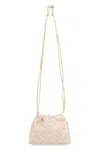 Bottega Veneta Small Dustbag Intrecciato Suede Bag In Metallic