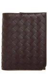 Bottega Veneta Piccolo Intrecciato Leather Bifold Wallet In Brown
