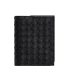 Bottega Veneta Intrecciato Piccolo Flap Card Case In Black