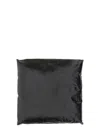 Bottega Veneta Square Pillow Style Clutch Bag In Black