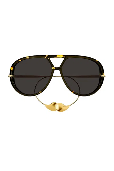 BOTTEGA VENETA PILOT DROP SUNGLASSES