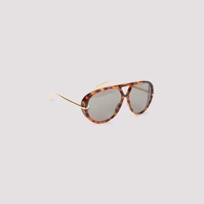Bottega Veneta Pilot Sunglasses In Brown