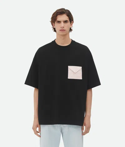 Bottega Veneta Black Pima Cotton Jersey Oversized T-shirt
