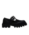 Bottega Veneta Pin Button Adjustable Loafers In Black