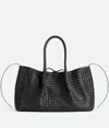 Bottega Veneta Pinacoteca Reversible Intrecciato Leather Tote In Black