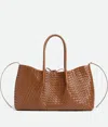 Bottega Veneta Intrecciato Leather Pinacoteca Tote Bag In Brown