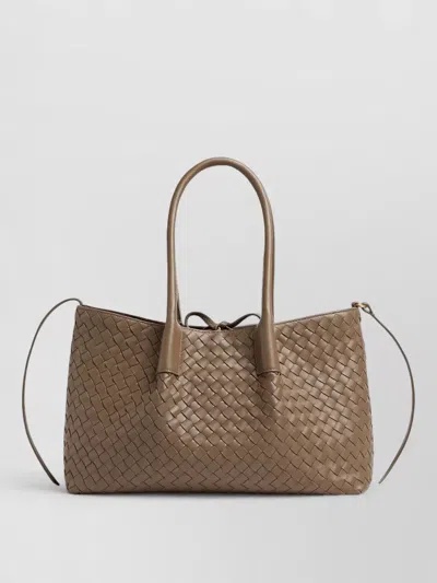 Bottega Veneta Pinacoteca Intrecciato Calfskin Reversible Tote Bag