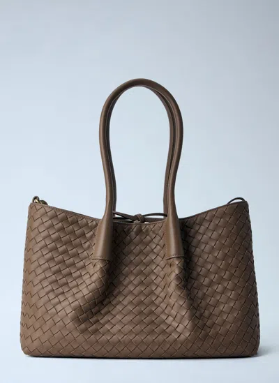 Bottega Veneta Pinacoteca Medium Handbag In Brown
