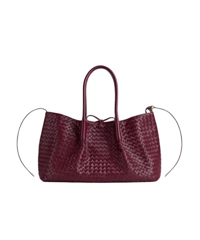 Bottega Veneta Leather Pinacoteca Tote Bag In Yellow