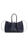 Bottega Veneta Pinacoteca Reversible Intrecciato Leather Tote In Blue
