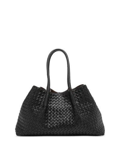 BOTTEGA VENETA PINACOTECA REVERSIBLE INTRECCIATO LEATHER TOTE