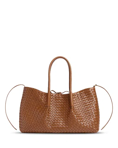 Bottega Veneta Pinacoteca Reversible Intrecciato Leather Tote In Brown