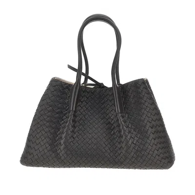 Bottega Veneta 'pinacoteca' Reversible Leather Bag In Black