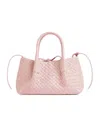 Bottega Veneta Pinacoteca Small Intrecciato Leather Tote Bag In Pink
