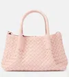 Bottega Veneta Pinacoteca Small Intrecciato Leather Tote Bag In Pink