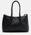 Bottega Veneta Pinacoteca Small Reversible Leather Tote Bag In Black