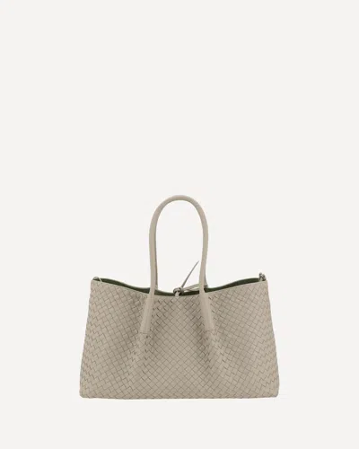 Bottega Veneta Pinacoteca Tote Bag In White