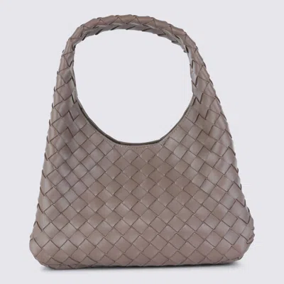 Bottega Veneta Pinecone Leather Bag In White