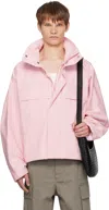 Bottega Veneta Pink Cotton Twill Jacket In Pink